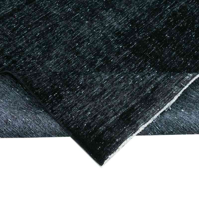 Negro Alfombra Turca Vintage Sobre-teñida  - 298 cm x 413 cm - K0041207