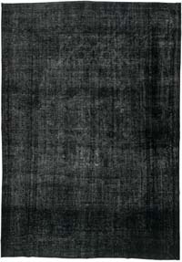 Siyah Boyalı El Dokuma Vintage Halı - 290 cm x 410 cm