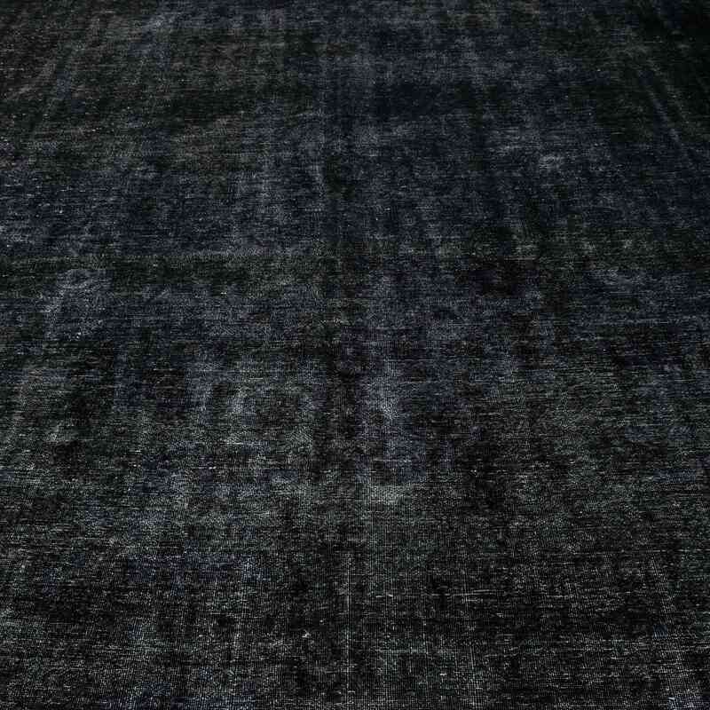 Siyah Boyalı El Dokuma Vintage Halı - 290 cm x 410 cm - K0041218