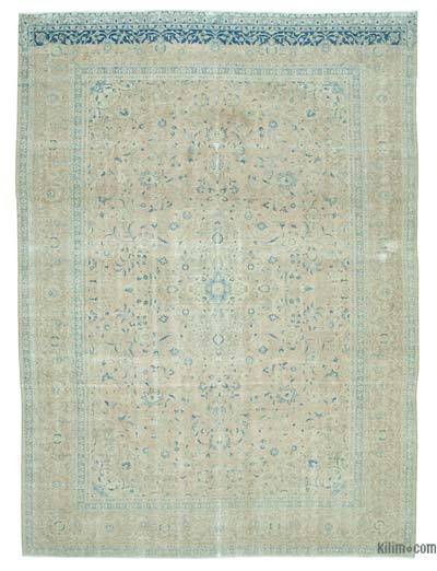 Bej Boyalı El Dokuma Vintage Halı - 268 cm x 360 cm