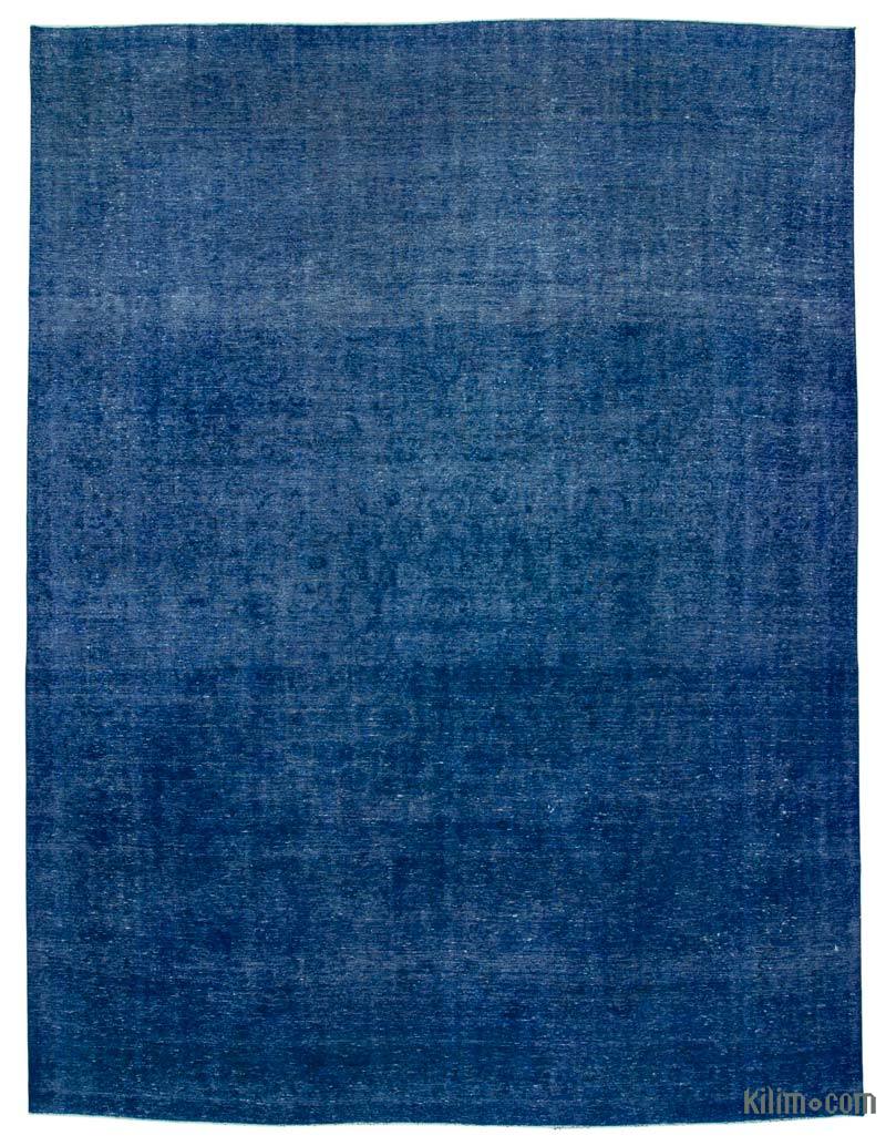 Azul Alfombra Turca Vintage Sobre-teñida  - 308 cm x 396 cm - K0041237