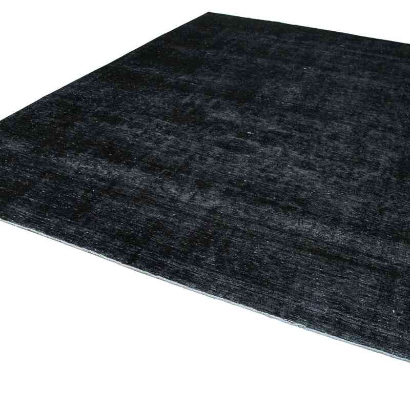 Siyah Boyalı El Dokuma Vintage Halı - 288 cm x 396 cm - K0041245