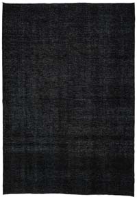 Siyah Boyalı El Dokuma Vintage Halı - 290 cm x 427 cm