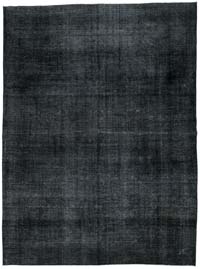 Siyah Boyalı El Dokuma Vintage Halı - 283 cm x 378 cm