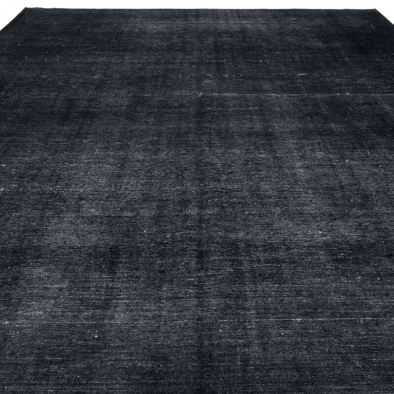 Siyah Boyalı El Dokuma Vintage Halı - 283 cm x 378 cm - K0041263