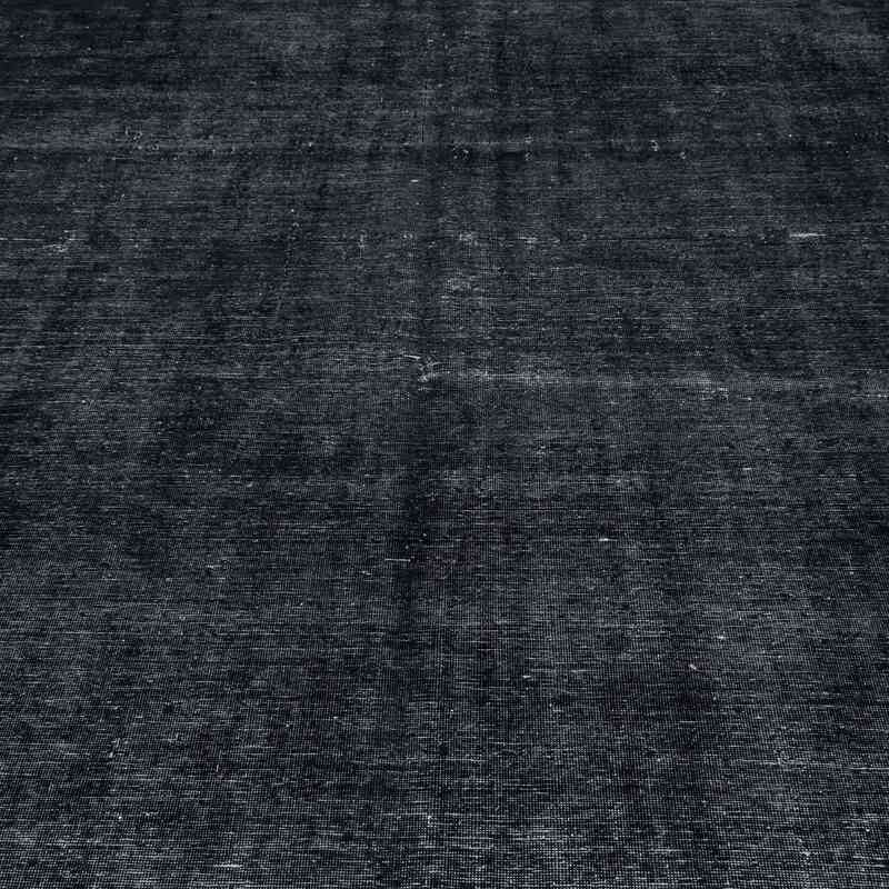 Siyah Boyalı El Dokuma Vintage Halı - 283 cm x 378 cm - K0041263