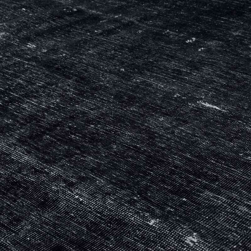Siyah Boyalı El Dokuma Vintage Halı - 283 cm x 378 cm - K0041263