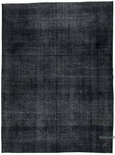 Siyah Boyalı El Dokuma Vintage Halı - 283 cm x 378 cm