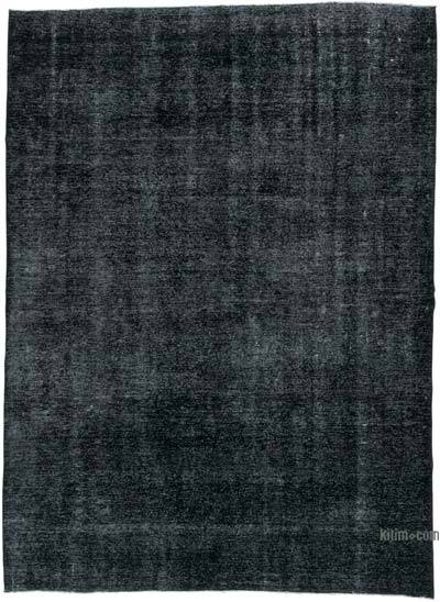 Siyah Boyalı El Dokuma Vintage Halı - 287 cm x 390 cm