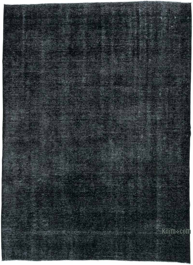 Siyah Boyalı El Dokuma Vintage Halı - 287 cm x 390 cm - K0041276