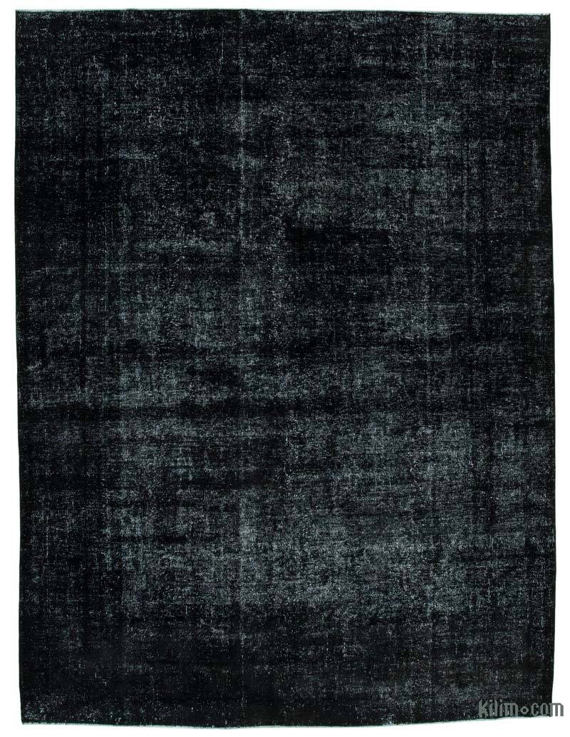 Siyah Boyalı El Dokuma Vintage Halı - 292 cm x 386 cm - K0041278