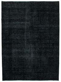 Siyah Boyalı El Dokuma Vintage Halı - 293 cm x 407 cm