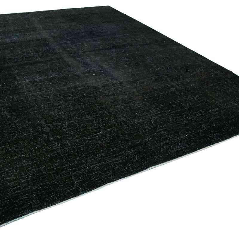 Siyah Boyalı El Dokuma Vintage Halı - 293 cm x 407 cm - K0041285