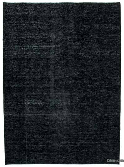 Siyah Boyalı El Dokuma Vintage Halı - 293 cm x 407 cm