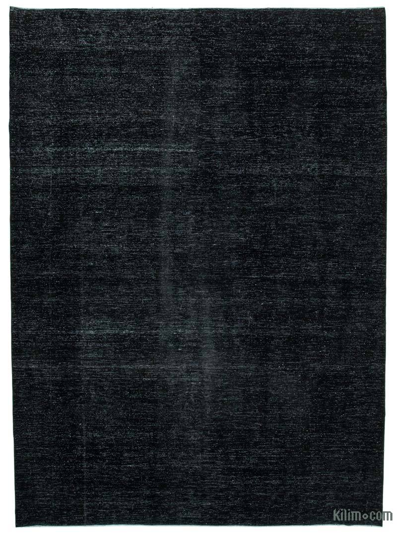 Siyah Boyalı El Dokuma Vintage Halı - 293 cm x 407 cm - K0041285