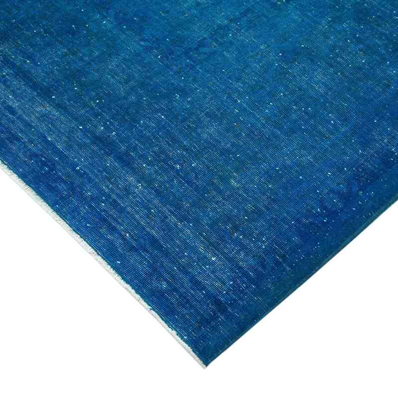 Mavi Boyalı El Dokuma Vintage Halı - 300 cm x 390 cm - K0041289