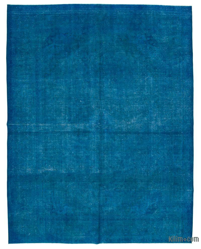 Mavi Boyalı El Dokuma Vintage Halı - 300 cm x 390 cm - K0041289