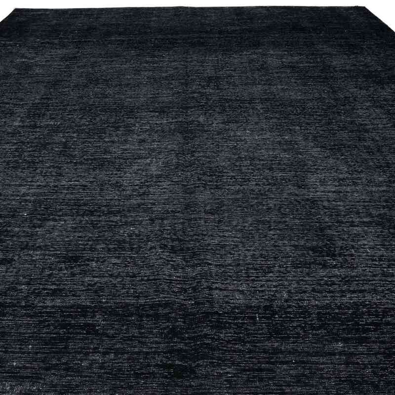 Siyah Boyalı El Dokuma Vintage Halı - 287 cm x 393 cm - K0041290
