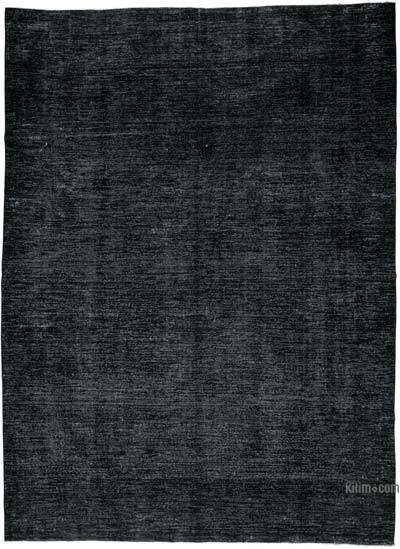 Siyah Boyalı El Dokuma Vintage Halı - 287 cm x 393 cm