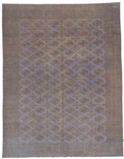 Boyalı El Dokuma Vintage Halı - 292 cm x 374 cm