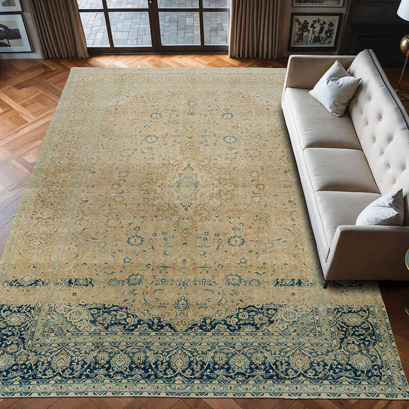 El Dokuma Vintage Halı - 295 cm x 420 cm - K0041319