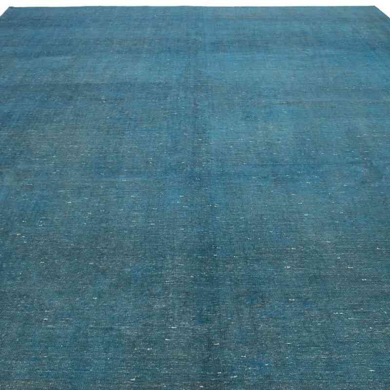 Azul Alfombra Turca Vintage Sobre-teñida  - 270 cm x 390 cm - K0041323