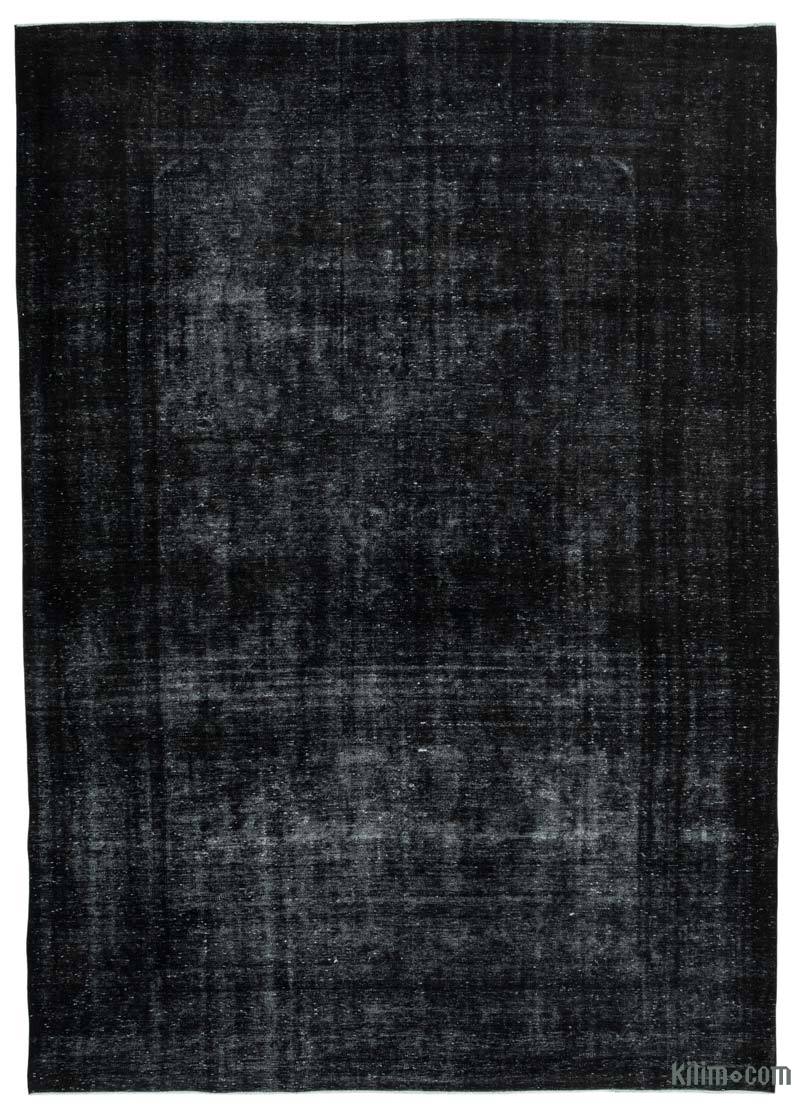 Siyah Boyalı El Dokuma Vintage Halı - 290 cm x 405 cm - K0041329