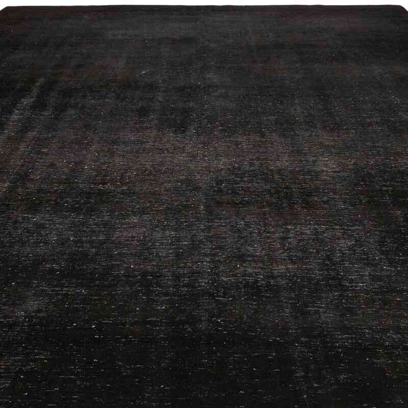 Black Over-dyed Vintage Hand-Knotted Oriental Rug - 10'  x 13' 8" (120 in. x 164 in.) - K0041335