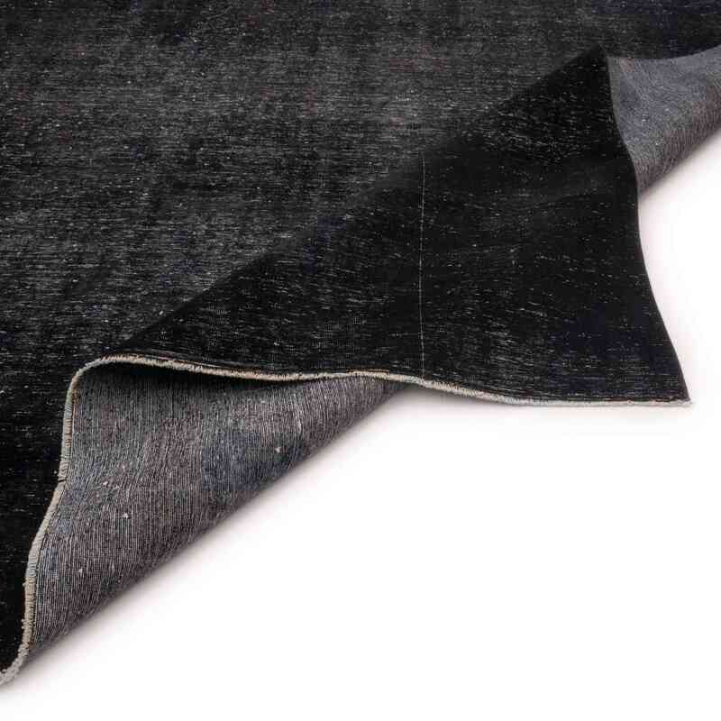 Negro Alfombra Turca Vintage Sobre-teñida  - 305 cm x 417 cm - K0041335