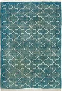 Alfombra Turca bordada sobre teñida vintage - 301 cm x 409 cm