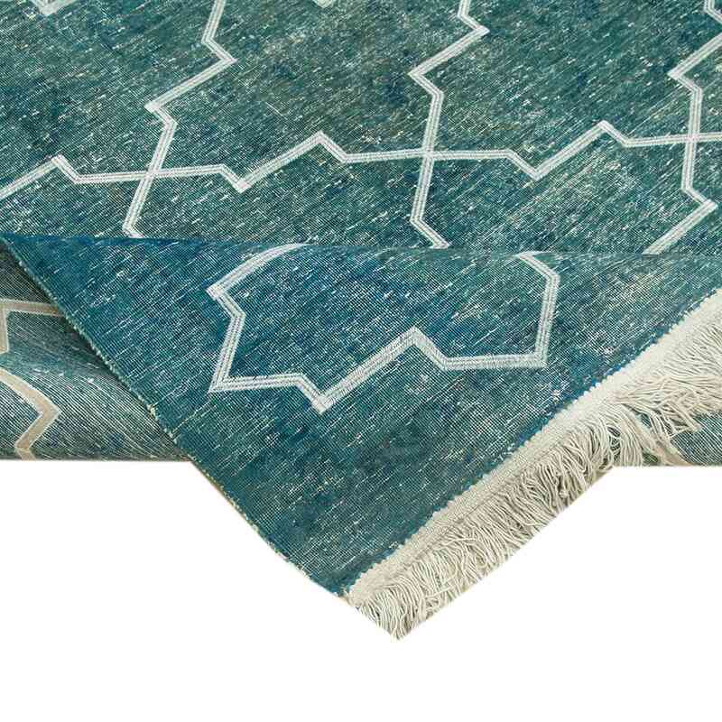 Embroidered Over-dyed Turkish Vintage Rug - 9' 11" x 13' 5" (119 in. x 161 in.) - K0042738