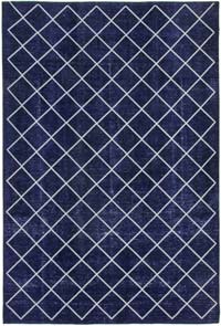 Blue Embroidered Over-dyed Turkish Vintage Rug - 9' 7" x 14' 2" (115" x 170")