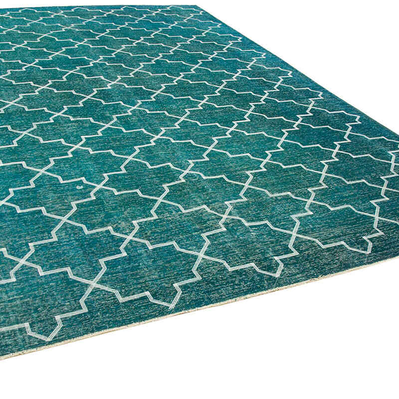 Alfombra Turca bordada sobre teñida vintage - 287 cm x 391 cm - K0042746