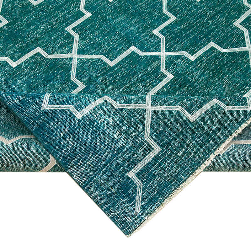 Alfombra Turca bordada sobre teñida vintage - 287 cm x 391 cm - K0042746