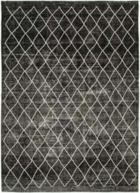 Blue Embroidered Over-dyed Turkish Vintage Rug - 8' 9