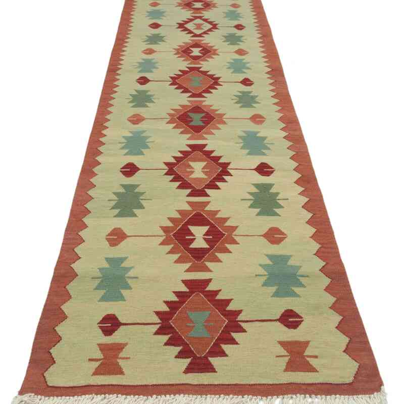 New Turkish Kilim Runner - 2' 11" x 11' 9" (35" x 141") - K0043140