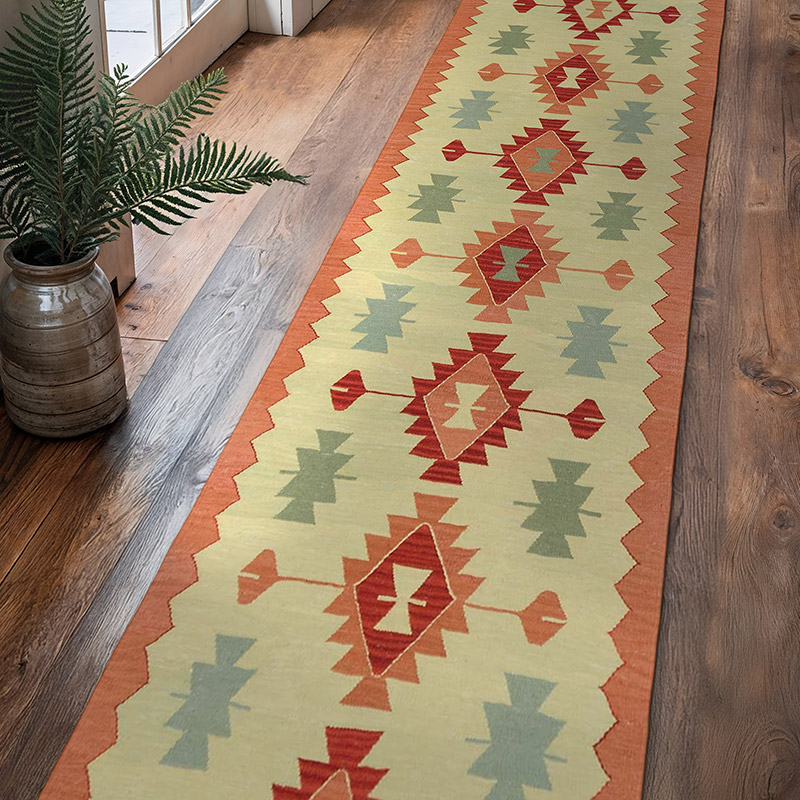 New Turkish Kilim Runner - 2' 11" x 11' 9" (35" x 141") - K0043140