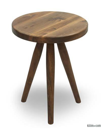 Mid-Century Modern Style Walnut Side Table