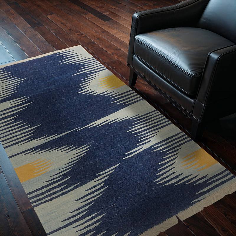 Lacivert Yeni El Dokuma Kilim - K0043316