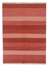 Red New Handwoven Turkish Kilim Rug - 5' 5" x 7' 5" (65" x 89")