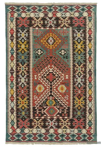 Multicolor New Handwoven Turkish Kilim Rug - 6'  x 8' 11" (72 in. x 107 in.)