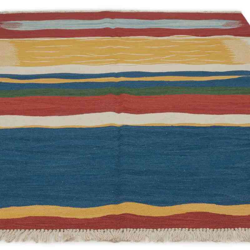 Çok Renkli Yeni El Dokuma Kilim - K0043328