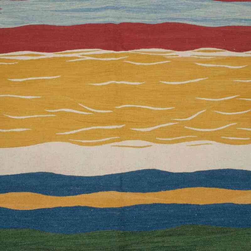 Çok Renkli Yeni El Dokuma Kilim - K0043328