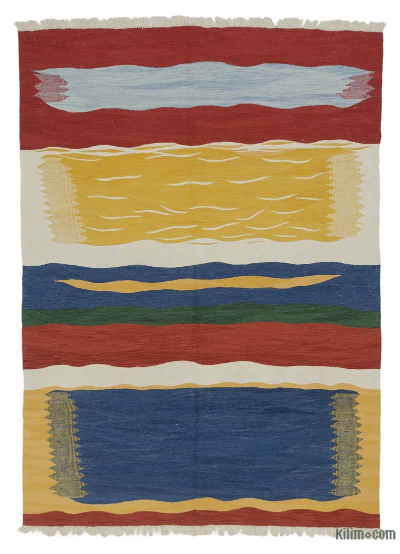 Çok Renkli Yeni El Dokuma Kilim - K0043328