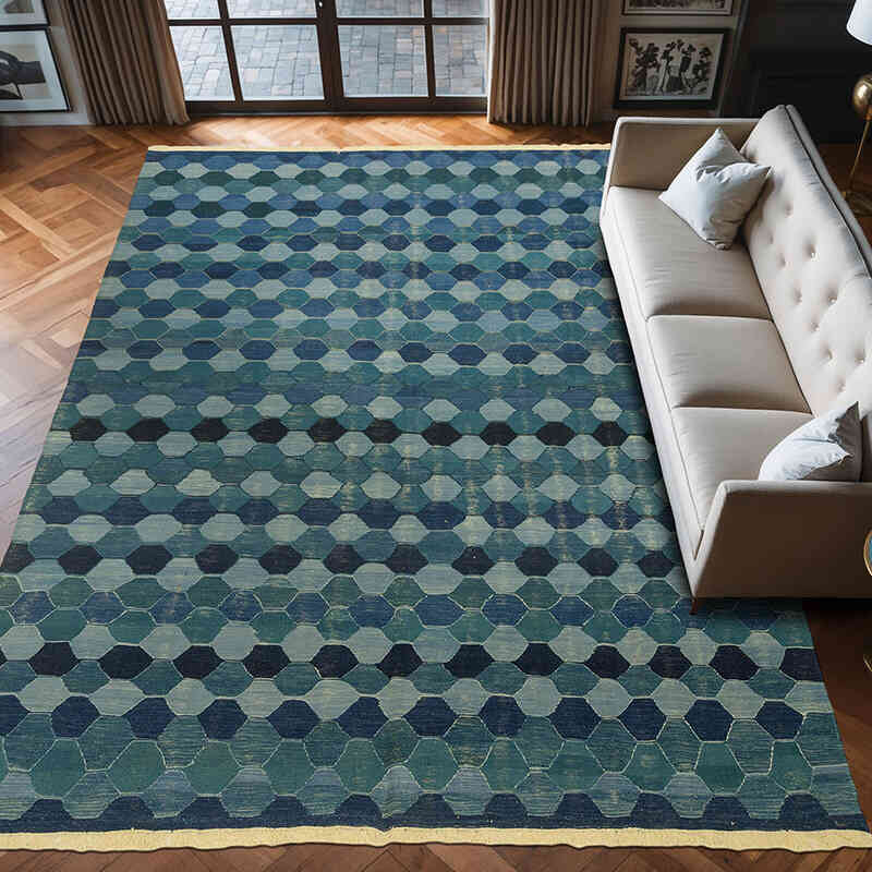 Yeni Kök Boya El Dokuma Kilim - 268 cm x 386 cm - K0043332