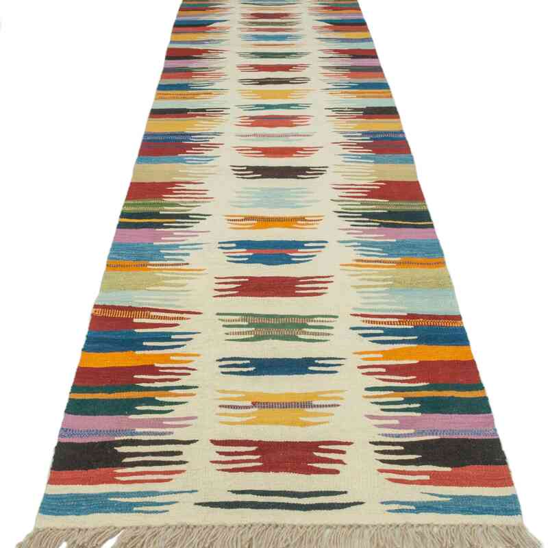 Çok Renkli Yeni El Dokuma Kilim - K0043335