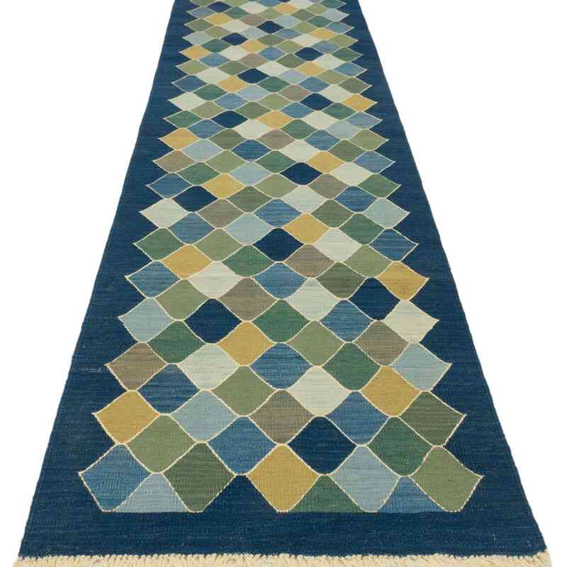 Yeni Kök Boya El Dokuma Kilim - 88 cm x 311 cm - K0043338