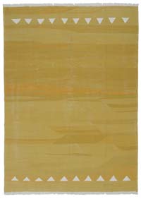 Yellow New Handwoven Turkish Kilim Rug
