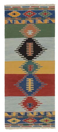 Multicolor New Turkish Kilim Runner