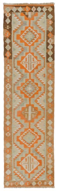 Vintage Anadolu Kilim Yolluk - 87 cm x 304 cm